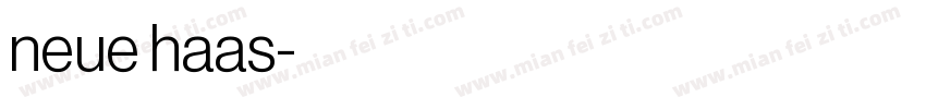 neue haas字体转换